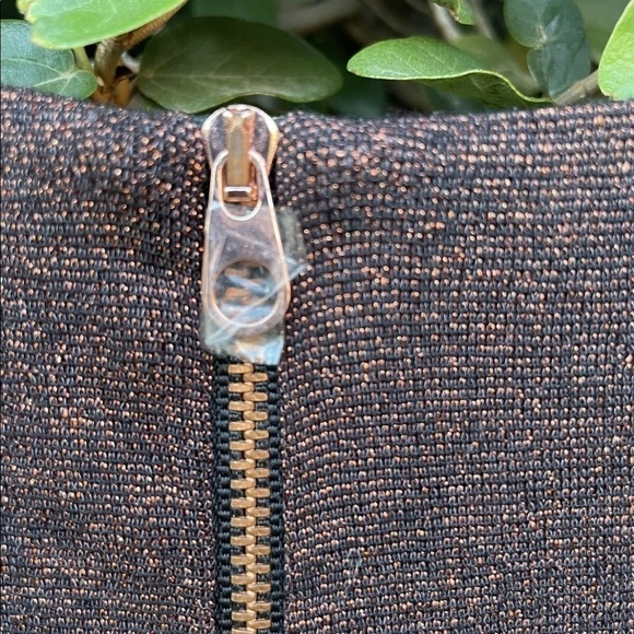 Ted Baker Lizzey Copper Metallic Long Sleeve Dress - Picture 5 of 6